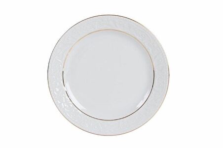 Porland Hazan Altın Yaldız Düz Tabak 20cm Tekli 04POR031036