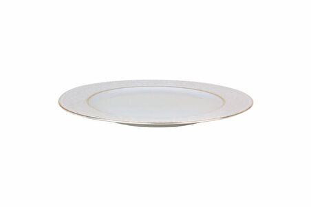 Porland Hazan Altın Yaldız Düz Tabak Tekli 25cm 04POR031038