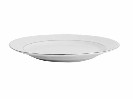 Porland Hazan Platin Yaldız Düz Tabak Tekli 25cm 04POR031150