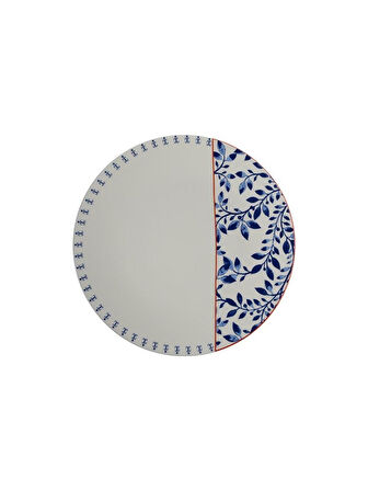 Porland Folksy Desen1 Düz Tabak 21 cm