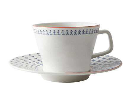 Porland Folksy Tabaklı Çay Fincanı 210cc