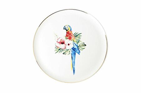 Porland Exotic Desen 2 Düz Tabak 20Cm