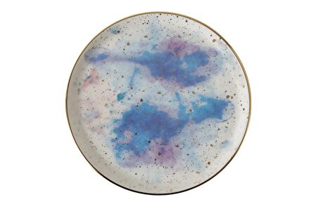 Porland Cosmos Desen Düz Tabak 20cm