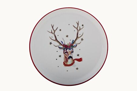 Porland Winter Düz Tabak 20cm