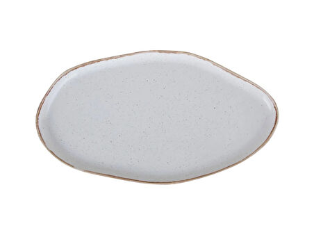 Porland Pure Seasons Bej Kayık Tabak 27cm
