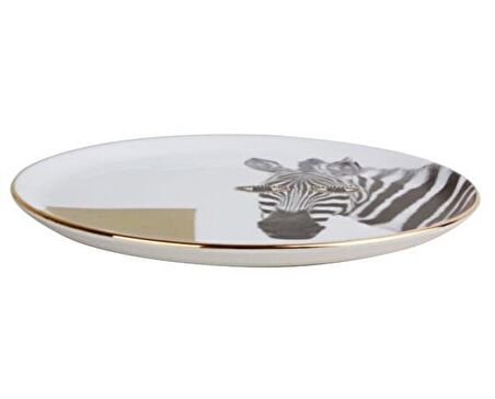 Porland Wild Life Serisi 20cm Düz Tabak Zebra