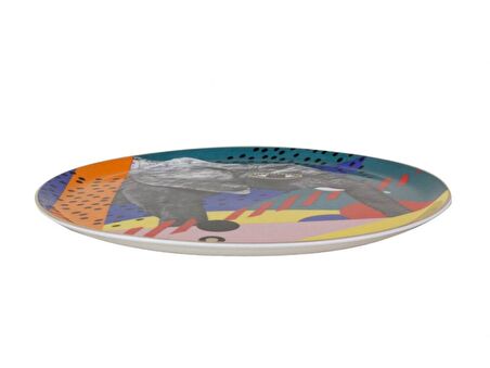 Porland Wild Life Serisi 28cm Düz Tabak Elephant