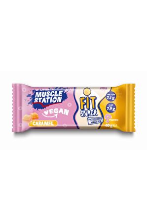 Vegan Karamelli Fit Snack Protein Bar (40 gr) - Muscle Station