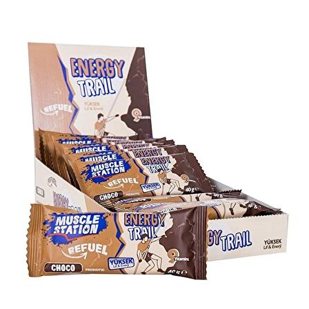 Muscle Station Energy Trail Bar 40 Gr 24 Adet - ÇİKOLATA