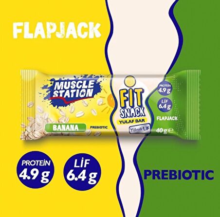 Fit Snack Yulaf Bar Banana 40 Gr 24'lü Kutu