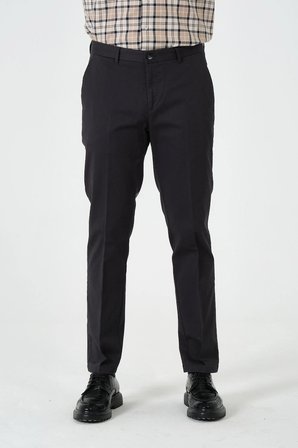 Gri Düz Dokuma Comfort Fit Casual Kışlık Pantolon