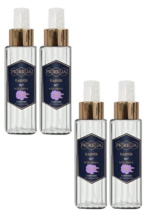 Pereja Kaşmir Kolonyası 100 ml Pet Ambalaj 4 lü 