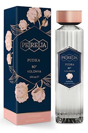 Pereja Pudra 80 Derece Cam Şişe 250 ml Kolonya