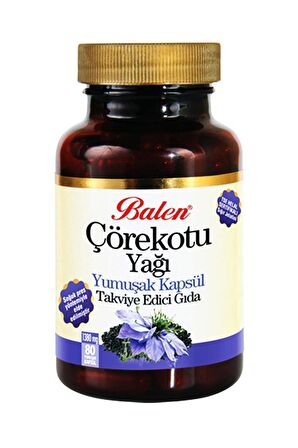 Balen Çörekotu Yağı Yumuşak Kapsül 1380 mg 80 Kapsül