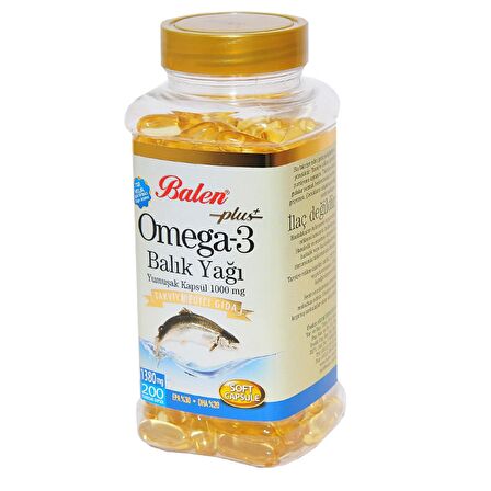 Balen Omega-3 Plus+ Balık Yağı 200 Kapsül