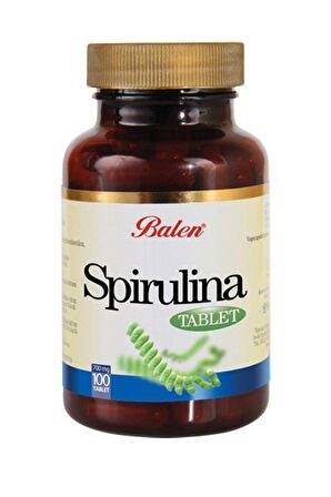 Balen Spirulina Tableti Yosun Mavi Yeşil Alg 740MG X 100 Tablet