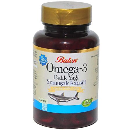 Omega-3 Balık Yağı 100 Kapsül