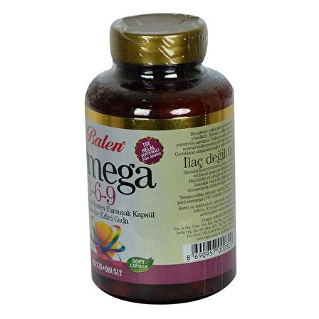 Balen Omega 3-6-9 1585 Mg x 60 Yumuşak Kapsül EPA-18 DHA-12
