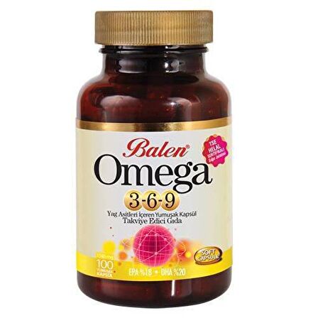 Omega 3-6-9 1585 Mg x 100 Yumuşak Kapsül