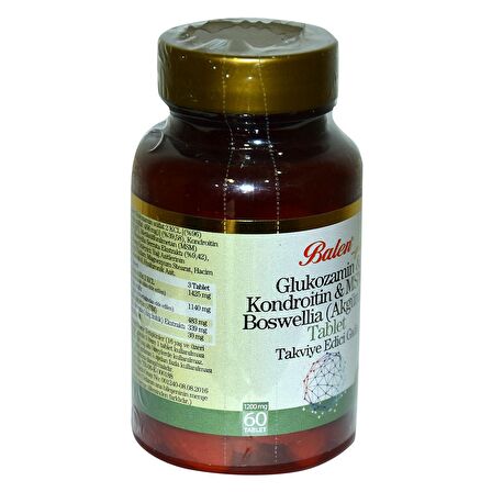Glukozamin Kondroitin MSM Boswellia 60 Tablet