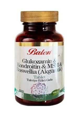 Balen Glukozamin Kondroitin MSM Boswelia (Akgünlük) 120 Tablet 1200mg