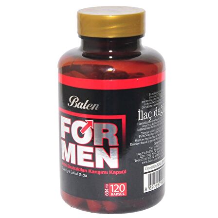 Balen For Men Bitki Karışımı 120 Kapsül