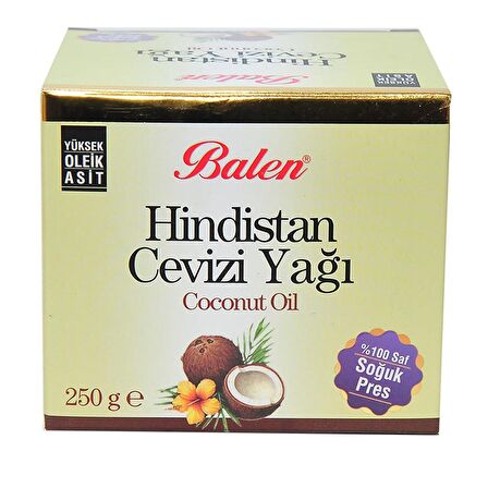 Balen Hindistan Cevizi Yağı 250Gr