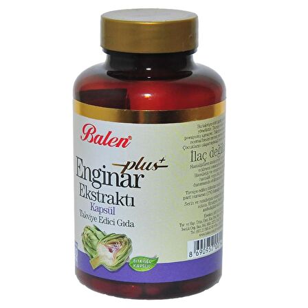 Balen Plus + Enginar Ekstresi Ekstraktı Kapsülü 820mg x 100 Adet
