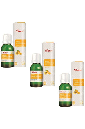 3 Kutu Kayısı Çekirdeği Yağı Doğal Bitkisel Sabit Yağ 20 Ml. Içilebilir Kayısı Yağı Top. 60ml.