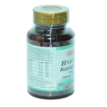 B Vitamin Kompleksi 60 Kapsül
