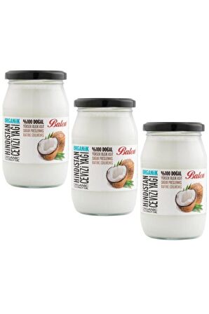 Balen Organik Hindistan Cevizi Yağı 300 G (3 Adet)