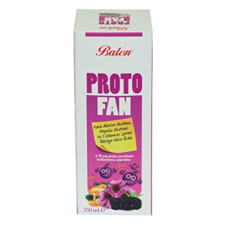 Balen Proto Fan Kara Mürver Propolis Ekstresi C Vitaminli150 ML