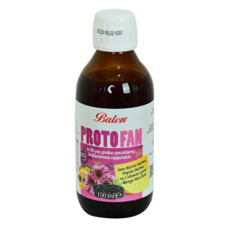 Balen Proto Fan Kara Mürver Propolis Ekstresi C Vitaminli150 ML