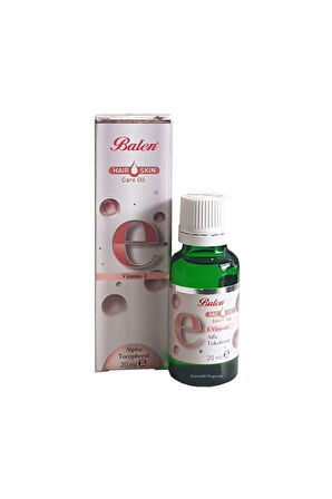 E Vitamini 20 ml Saç Ve Cilt Bakım Yağı Vitamin E E Vitamini