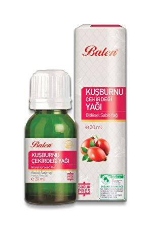 Balen Organik Kuşburnu Çekirdeği Yağı 20 ml