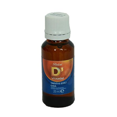 Balen Sıvı D3 Vitamini Takviye Edici Gıda Likit Vitamin D3 20 ML