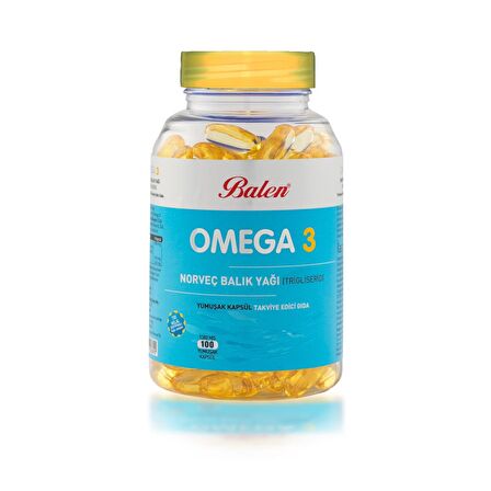 OMEGA 3 NORVEÇ BALIK YAĞI (TRİGLİSERİD) YUM.KAP. 1380 MG. 100'LÜ