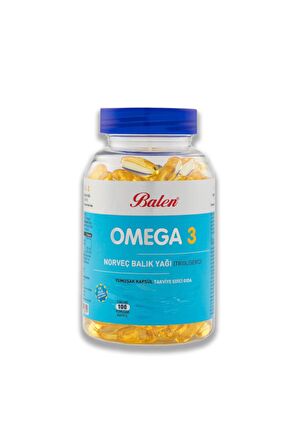 Balen Omega 3 Norveç Balık Yağı (Trigliserid) 1380MG x 100Kapsül