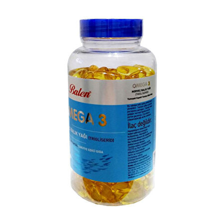 Balen Omega 3 Norveç Balık Yağı (Trigliserid) 1380MG x 100 Yumuşak Kapsül