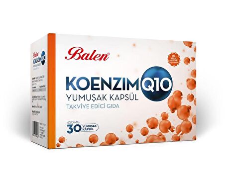 Balen Koenzim Q10 Yumuşak Kapsül Coenzyme Q10 Soft Capsule 30X650Mg