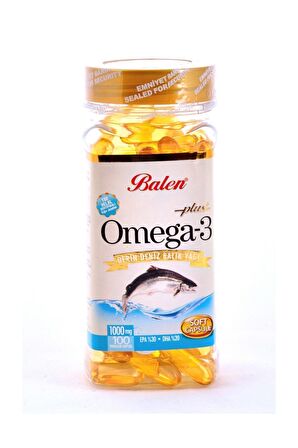 BALEN OMEGA 3 BALIK YAĞI HAPI 1380MG 100 KAPSÜL HELAL SERTİFİKALI