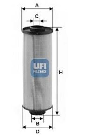 Man Truck Yakıt Filtresi Man Tga 18.410 D2866 00> Fortuna D2866 D2876 - Ufı 26.004.00