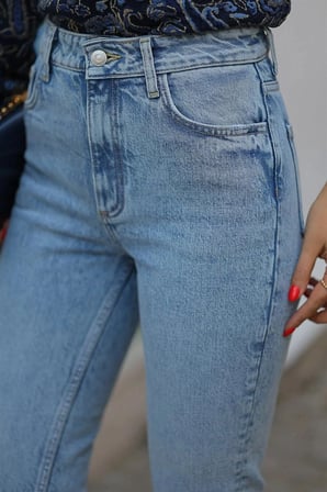 Çnr Kadın Yüksek Bel Mom Jeans Likralı Esnek Kot Pantolon Yeni Hsn