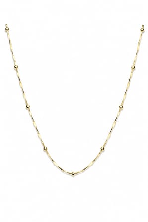 Kararmaz Renk atmaz 14K Gold Modern Vip Geometrik Zincirli Kadın Çelik Kolye