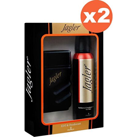 Jagler Erkek Parfüm Set 50 ml EDT+100 ml Deo x 2 Adet Jagler Set