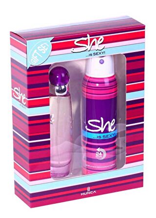 She Is Sexy Edt Parfüm 50 ml + Deodorant 150 ml Kadın Parfüm Seti