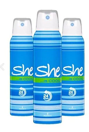 She Deodorant For Women Is Cool 150ml X 3 Adet