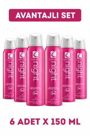 Night Women 150 ml Deo Spray 6 Adet