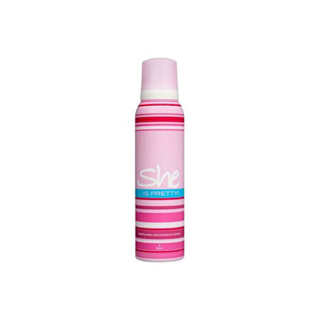 SHE IS PRETTY DEODORANT 150 ML X 6 ADET