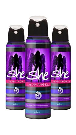 She Angel Bayan Deodorant 150 ml X3